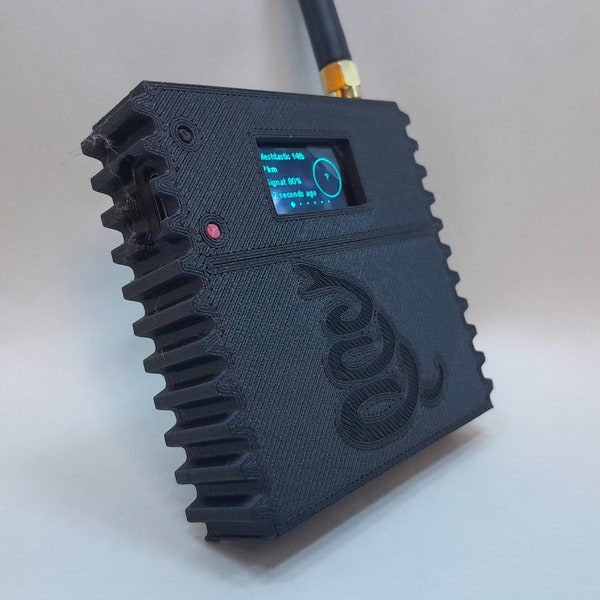 Meshtastic node ready to use 915mhz Heltec V3 Radio node w/ custom case 2000mah battery BLACK