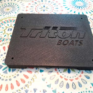 Triton TR19 Dash Blank Insert Vorderseite 6,75 &quot;X 5,5&quot; Bass Boat Triton - Tiefenmesser TR-19 Fischfinder Plug Bow Dash Einsatz