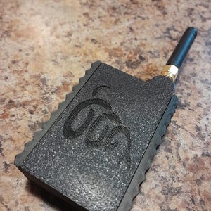 Meshtastic complete Node: Rugged Heltec Stick with Custom Case Black