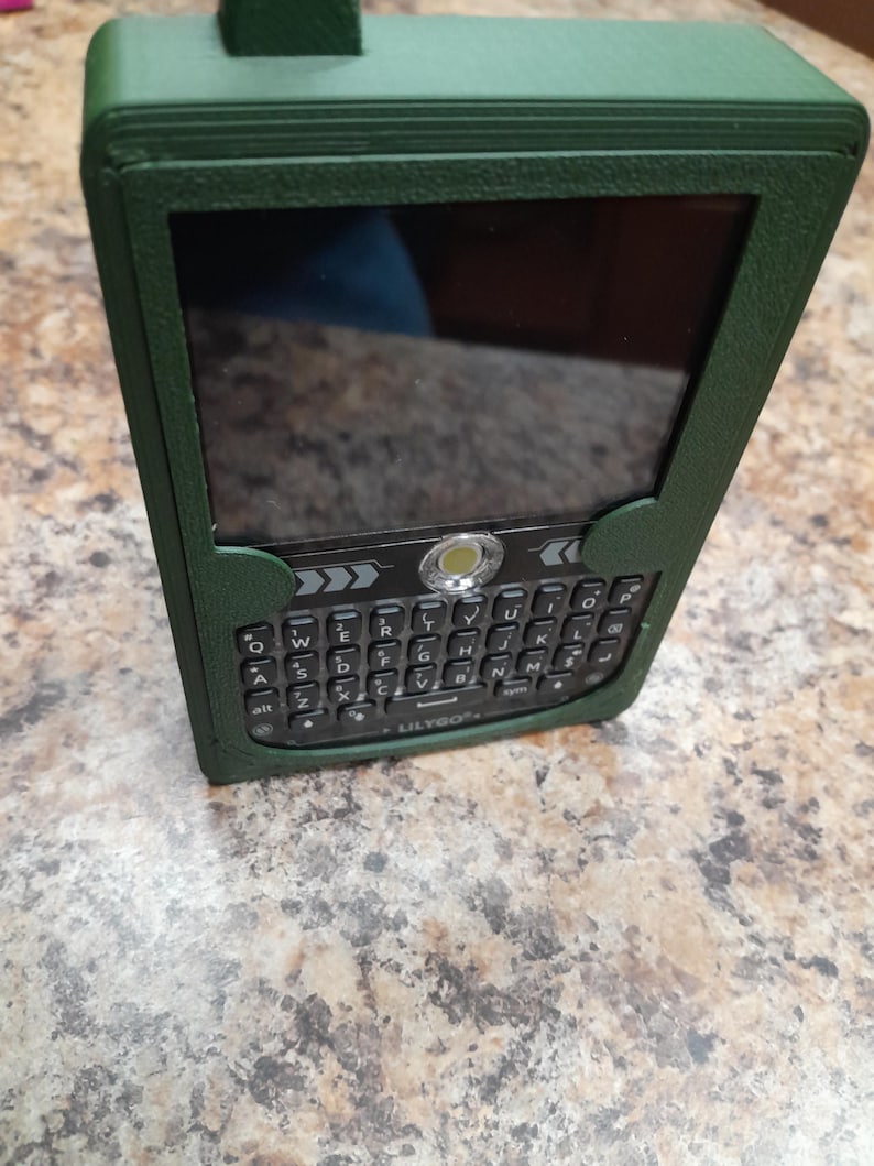 Meshtastic complete Node T-Deck Node: 915mhz, Custom Green Case, 3000mah Battery Green afbeelding 2