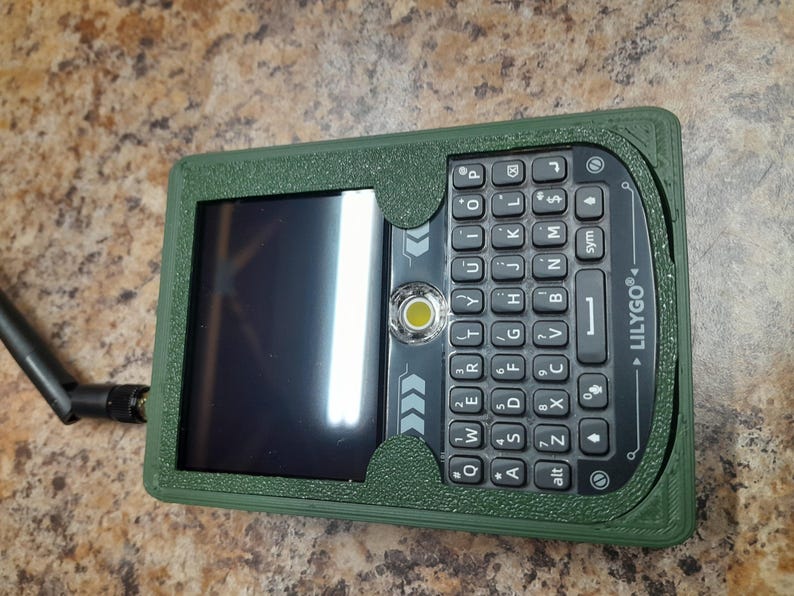 Meshtastic complete Node T-Deck Node: 915mhz, Custom Green Case, 3000mah Battery Green afbeelding 9