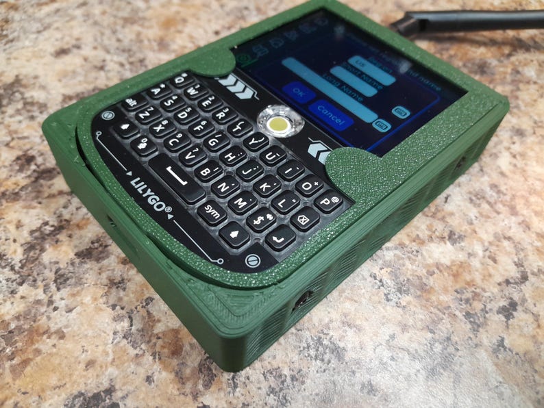 Meshtastic complete Node T-Deck Node: 915mhz, Custom Green Case, 3000mah Battery Green afbeelding 4