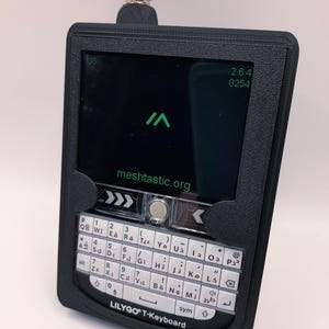 Meshtastic T-Deck STAND ALONE node ready to use 915mhz  w/ custom case 3000mah battery BLACK