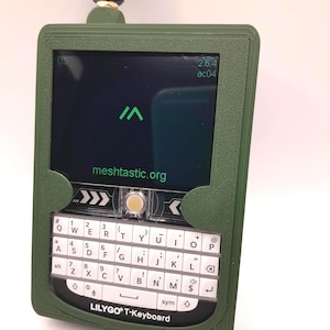 meshtastic compleet T-Deck STAND ALONE-node klaar voor gebruik 915 MHz met aangepaste behuizing 3000 mAh batterij GROEN