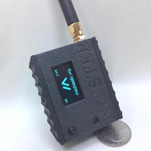 Meshtastic MESHCORE Heltec V3 node case.  custom case holds 2000mah battery not included BLACK