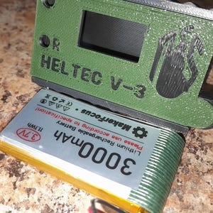Heltec v3 Meshtastic Node Case: 3000mah Battery, 915mhz Ham Radio
