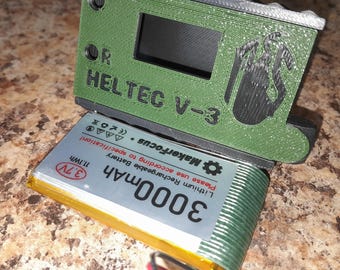 Meshtastic Meshcore Heltec v3 Node Case: Bateria de 3000 mAh, rádio amador de 915 MHz