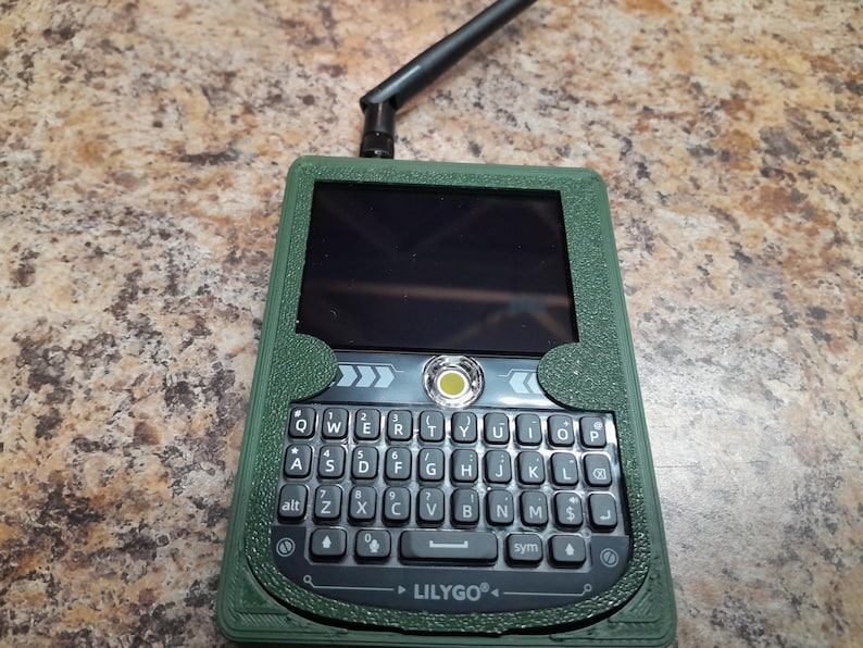 Meshtastic complete Node T-Deck Node: 915mhz, Custom Green Case, 3000mah Battery Green afbeelding 7