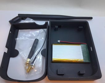 MESHCORE Meshtastic T-Deck case INCLUDES, 3000mah battery, SMA with upgraded 915mhz antenna  Black