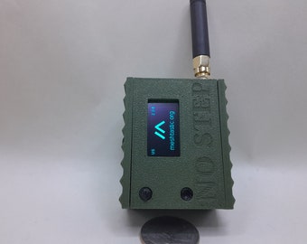 meshtastic complete node ready to use 915mhz Heltec V3 Radio node w/ custom case 2000mah battery GREEN