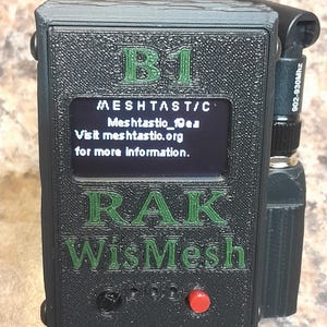 Meshtastic B1 Complete Device Wismesh RAK wisblock node ready to use running  915mhz  Radio node w/ custom case 2000mah battery.