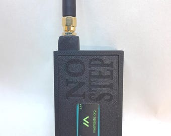 Meshtastic MESHCORE GPS Tracker Case: Rugged Black Node, 3000mAh Battery