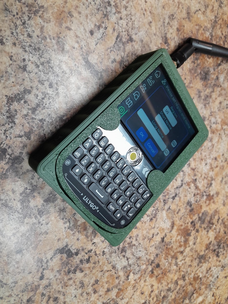 Meshtastic complete Node T-Deck Node: 915mhz, Custom Green Case, 3000mah Battery Green afbeelding 6