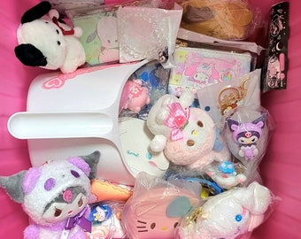 Coffret mystère Sanrio | boîte mystère kawaii | Jolie boîte cadeau Sanrio | Peluche Sanrio | Jolie boîte mystère kawaii japon | Sac surprise Sanrio