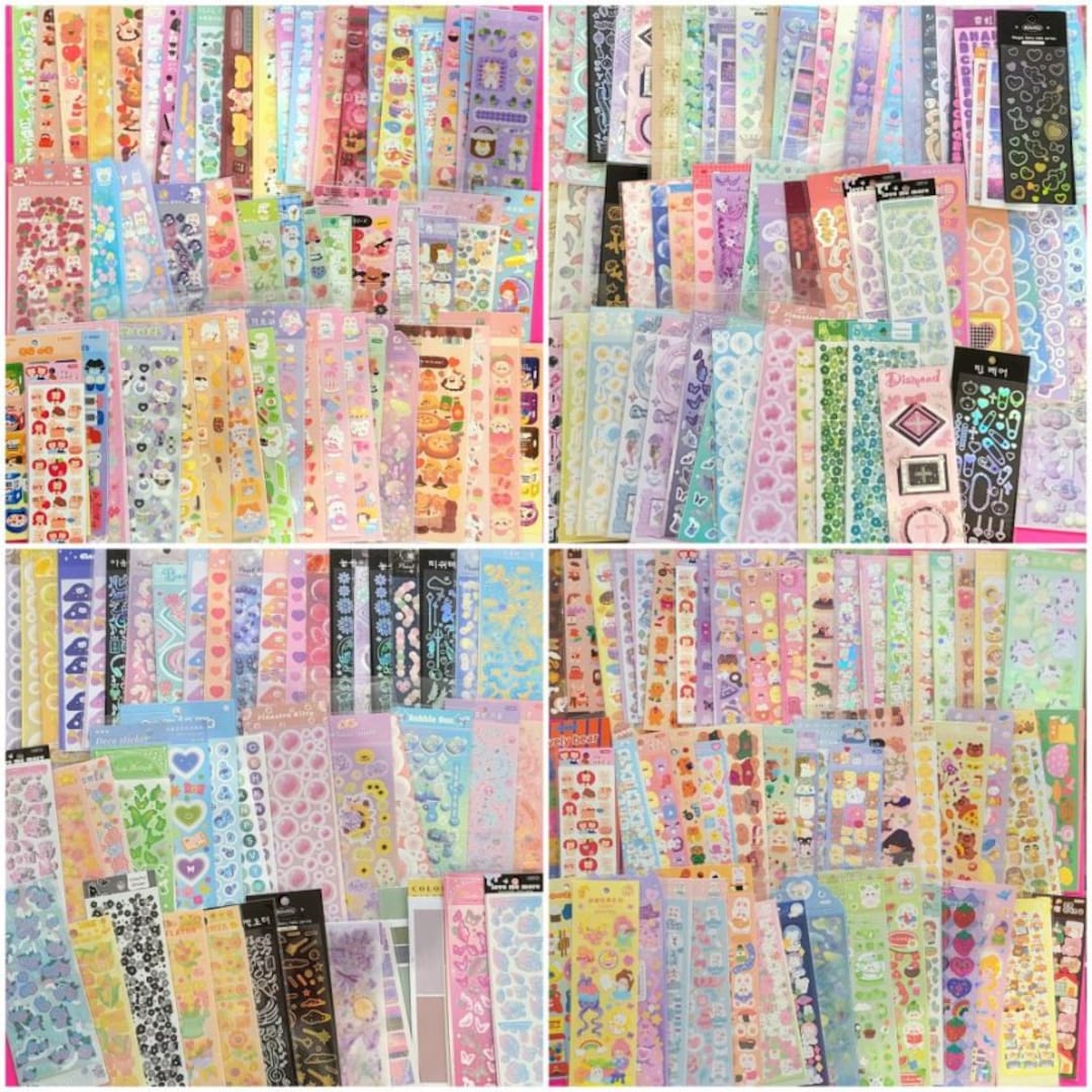 DIY Deco Polco Stickers Sheets Pack| Cute Korean Stickers| Aesthetic ...