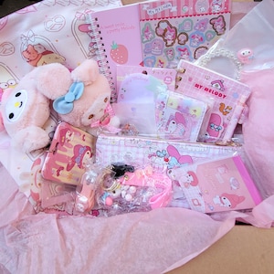 Coffret mystère Sanrio boîte mystère kawaii Coffret cadeau Sanrio cuillère sanrio kawaii Papeterie boîte kawaii cadeaux doudou sanrio boîte japon image 6