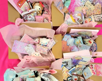 Kawaiidoos| briefpapier mysteriedoos | stationaire sets| sanrio mysterieuze geschenkdoos| Kawaii bundelschepjes