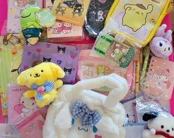 Sanrio Mystery boxset| kawaii mysteriedoos| Sanrio cadeauset| kawaii sanrioschep| kawaii doos briefpapier| Sanrio knuffelcadeaus| Japanse doos