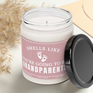 Smells like Youre Grandparents Pregnancy Announcement Funny Candle Pregnancy Reveal Grandparents gift baby announcement