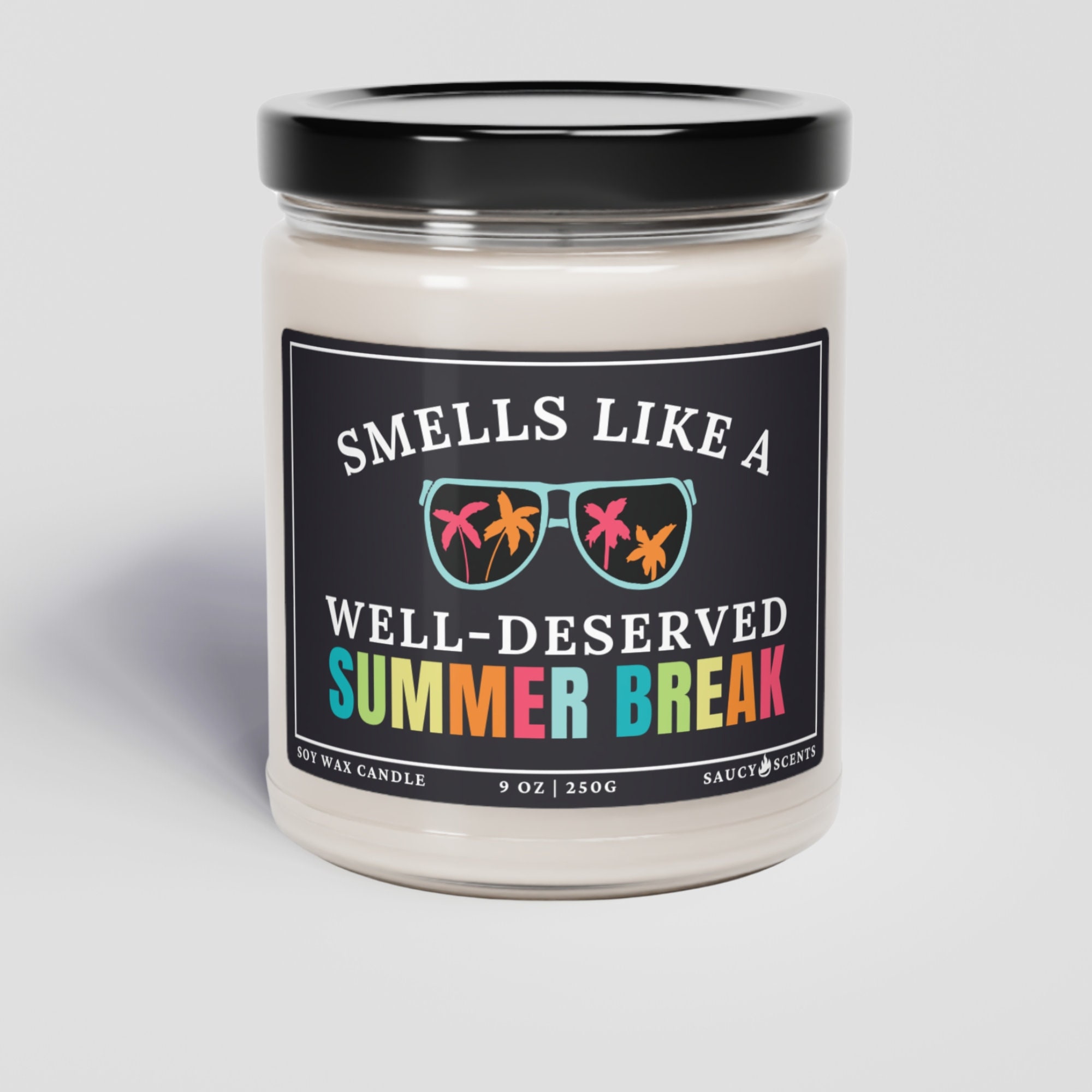 Teacher Gift End of Year, Candle for Teacher, Smells Like Summer Break ...