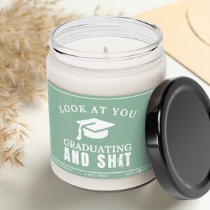 Graduation Gift Graduation Candle Funny Grad Gift for High School College Grad Graduation Gift Masters Degree Gift PHD Gift - Soy 9oz