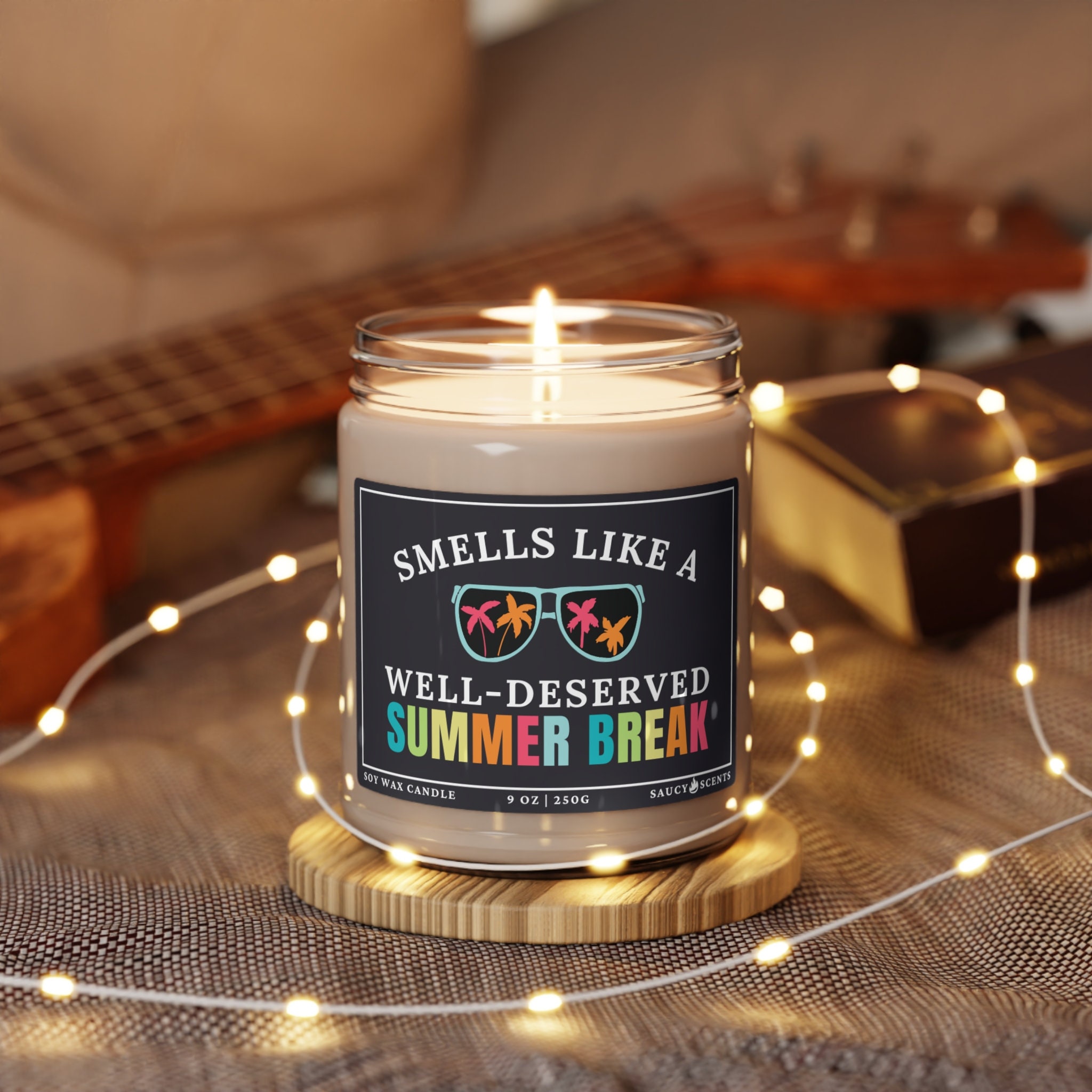 Teacher Gift End of Year, Candle for Teacher, Smells Like Summer Break ...