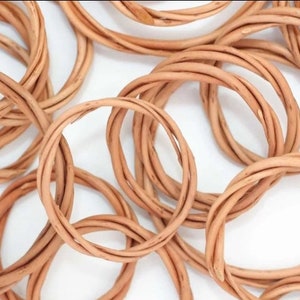 Anillos de sauce mimbre, aros de sauce mimbre de 2,756"