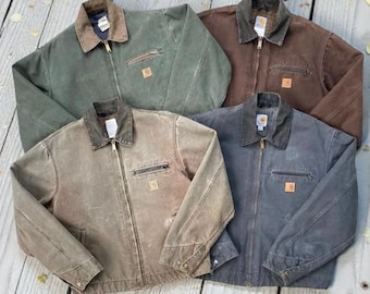 Vintage Carhartt Detroit J43 ONX Onyx Union Made USA Made Jacket