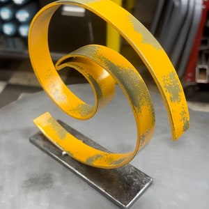 Handmade Abstract Scrap Metal Sculpture “Soar” Recycled Steel Repurposed Art