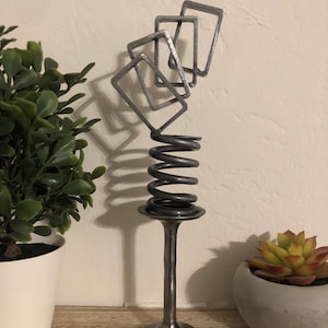 Abstract Scrap Metal Sculpture 1st Generation Hemi Welding Art