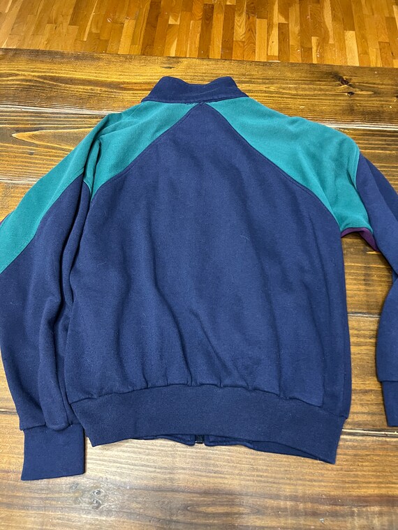 Vintage Bill Blass 80s 90s colorblock Sweatshirt … - image 6