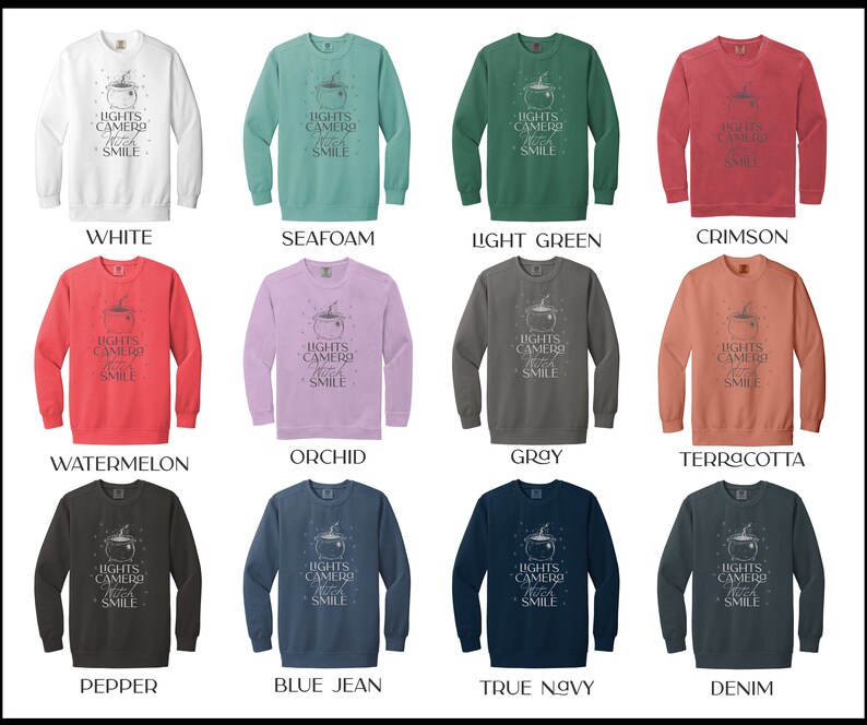 Taylor Swiftinspired Lights Camera Witch Smile Tshirt, Comfort Colors