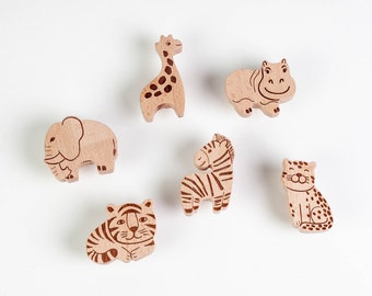 Maniglia in legno per mobili da safari, per cassettiera e armadio per cameretta dei bambini, decorazione, qualità superiore, Craman Germania