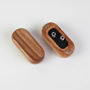 Ring oak wooden box, Small rustic ring box, Ringschachtel, Wood ring box, Proposal ring box, Wedding ring box, made in Germany, Craman