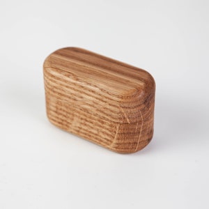 Ring oak wooden box, Small rustic ring box, Ringkasten, Wood ring box, Proposal ring box, Wedding ring box, made in Germany, Craman image 8