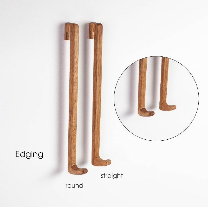 Handtuchhaken-Set für Glasduschtür, aus Holz, ohne Bohren, Handtuch-/Kleiderhaken für 6–8 mm Glaswand und Trennwände, Haken in 3 Größen für Handtücher, Luffas oder Bademäntel