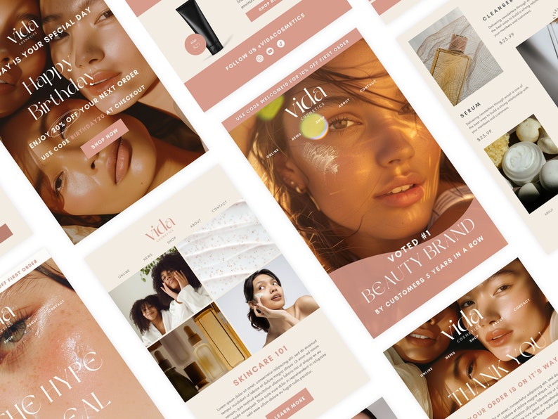 Email Marketing Newsletter Template, Sale Email Marketing, Klaviyo Email Template | Mailchimp Email Template | Email Template | Canva Email Template | Email Series | Esthetician Templates | Medspa Templates | Wellness Business Templates