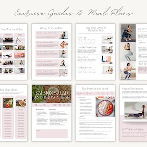Programme d&#39;ebook pour coach fitness, ressources pour coach santé et bien-être, ebook fitness, modèle d&#39;exercice canva modifiable, entraîneur personnel, kit salle de sport