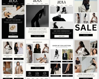 Canva Email Template, Email Marketing Newsletter, Newsletter Canva Template, Luxury Fashion Brand, Email Marketing, Mailchimp, Welcome Email