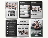 Fitness Coach Ebook Program, Health Wellness Coach Resources, Fitness Ebook, Editable Canva Exercise Template, Personal Trainer, Gym Packet