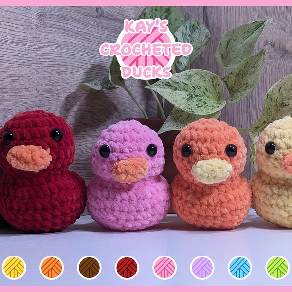 Crochet Rubber Duck Plushie