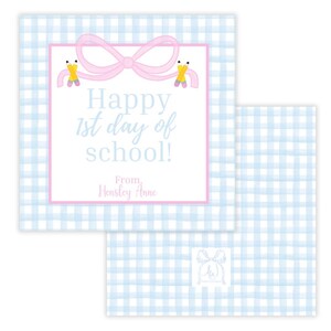 Printable First Day of School Gift Tag Back to School Gift Tag First Day of School Tags Happy First Day Tag Teacher Gift Tag Digital File