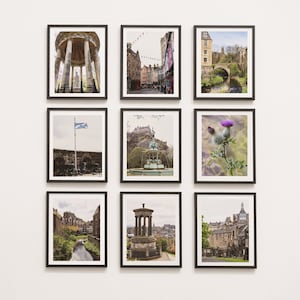 Edinburgh Wall Collage, Scottish Fine Art, Scottish Collage, Digitalbilder