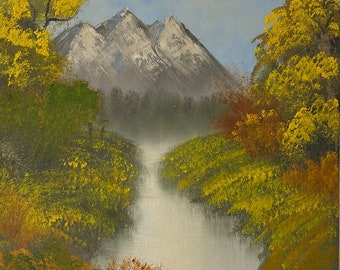 Misty River - Oil Painting on stretched canvas