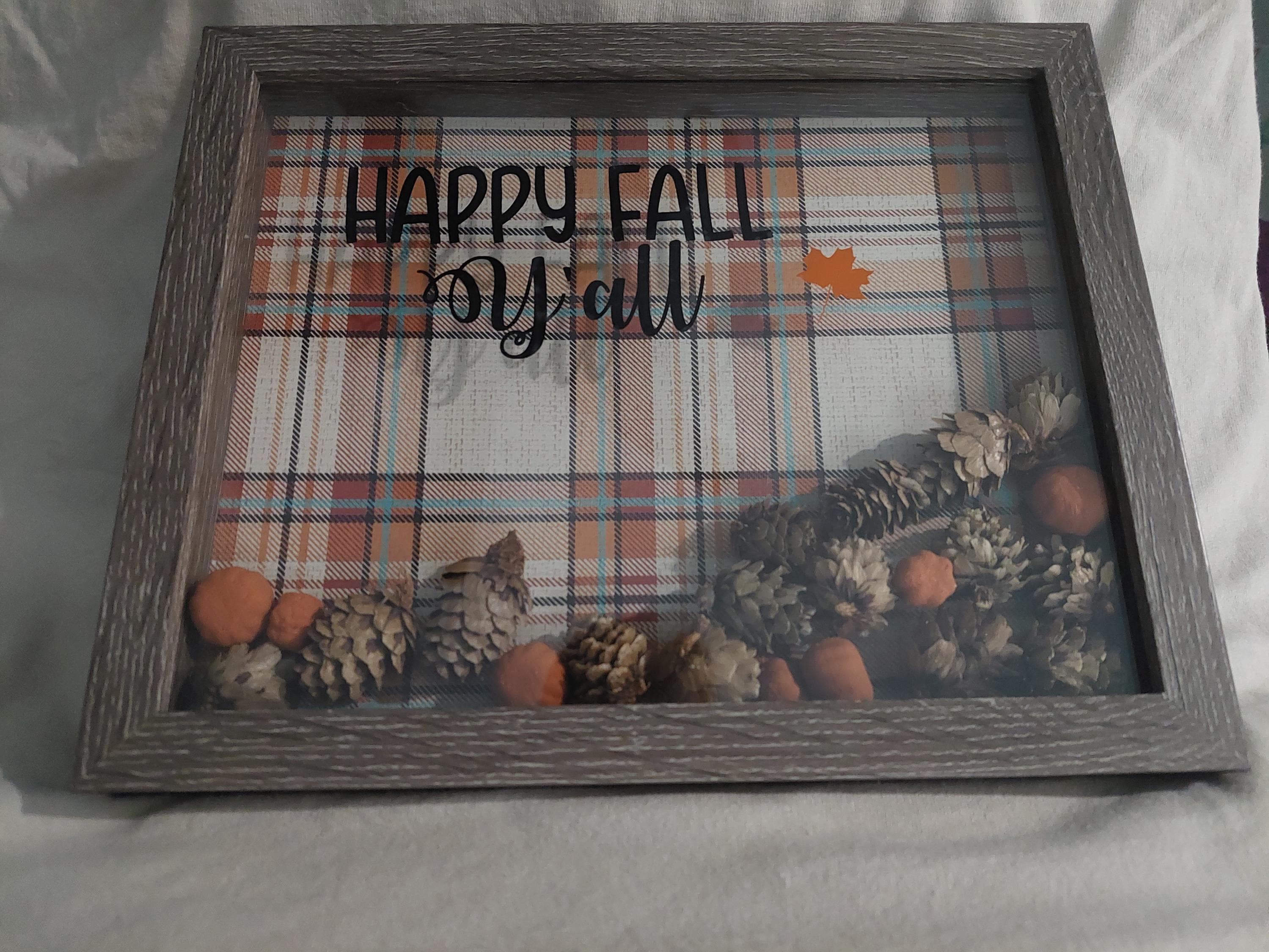 Cute 8x8 Fall Shadow Box - Etsy