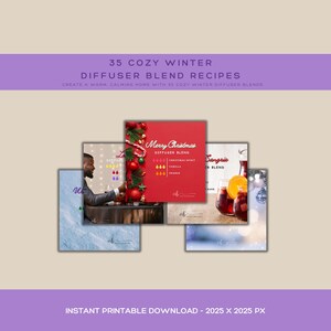 Cozy Winter Diffuser Blends, Essential Oil Recipes, Aromatherapy, Calm Home Fragrance, Relaxing Oil, Self Care Rituals