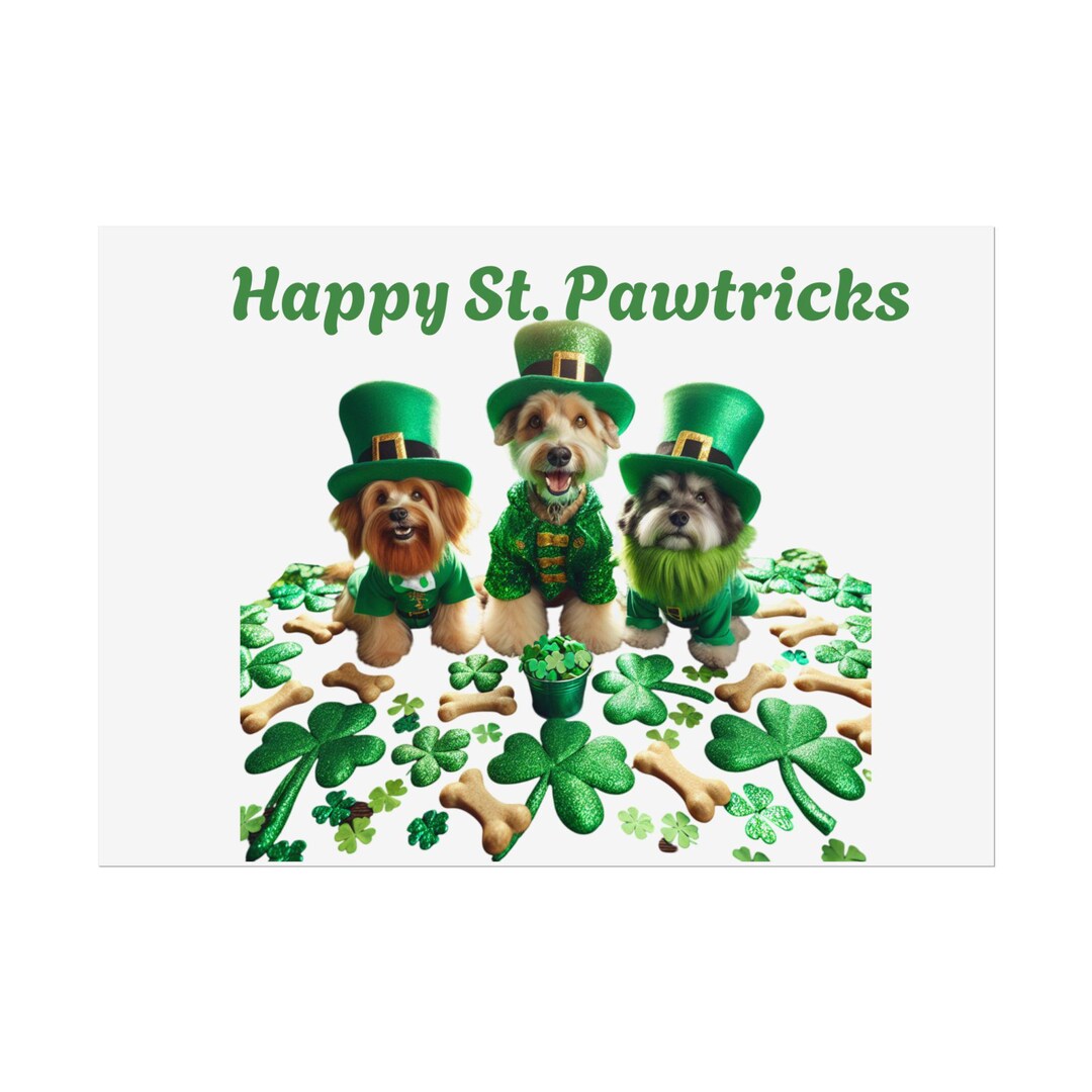 2026 St. Pawtricks & Easter Dog Dress With Ruffle / With Sleeves or Sleeveless (Available in any pattern)