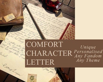 Personalised Letter from your Favourite Fictional  Comfort Character