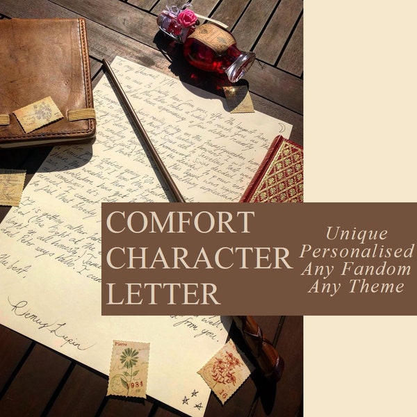 Personalised Letter from your Favourite Fictional  Comfort Character