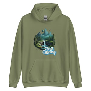 Carolina Comfort  Unisex Hoodie, Carolina Coastline Hoodies, North State Hoodies, Camping hoodies